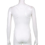 Retro Sleeveless Women's Bodysuit – Chic Slim Bodycon Summer Top