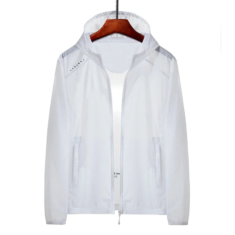 Men's Plus Size Summer Hooded Jacket