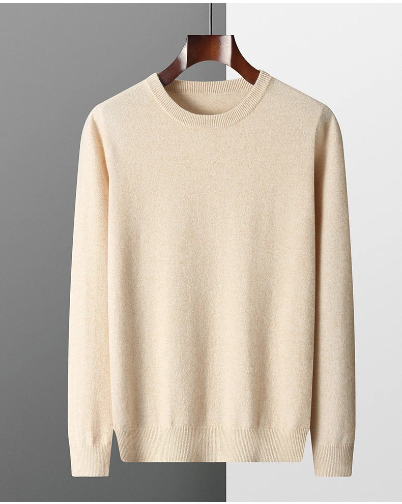 Men Merino Wool Pullover Sweater