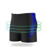 Men's Plus Size Printed Swim Trunks