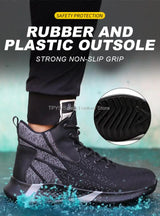 Men High Top Indestructible Safety Boots