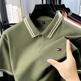 Men Luxury Embroidered Polo T-Shirt