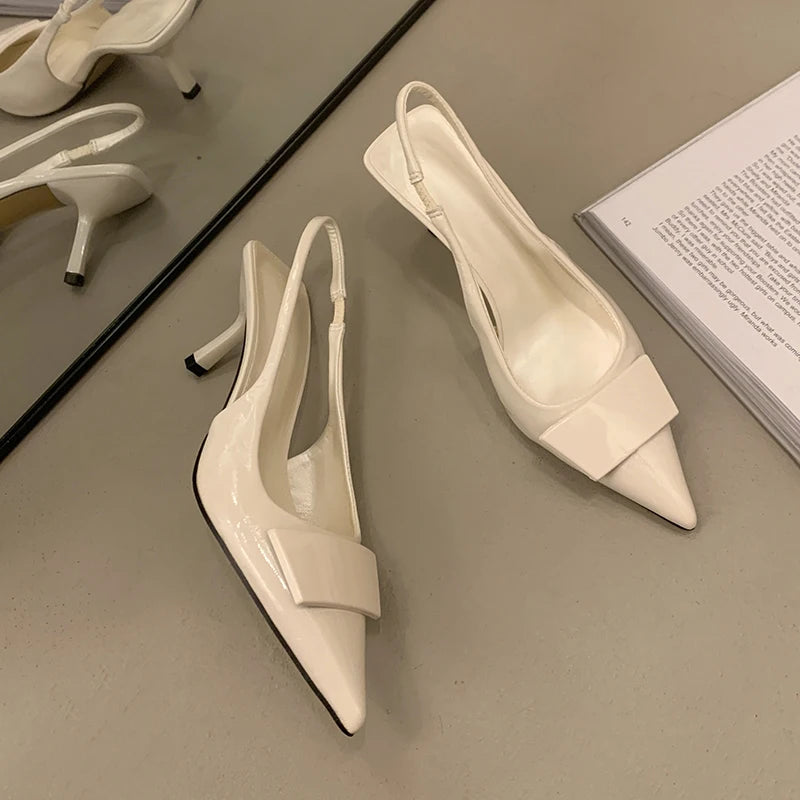 Pointed Toe Slingback Heels – Summer 2025