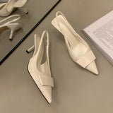 Pointed Toe Slingback Heels – Summer 2025