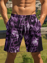 Men 3D Print Beach Shorts