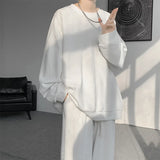 Men’s Plus Size Plain Tracksuit Set M–5XL