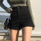 High Waist Women's Denim Shorts