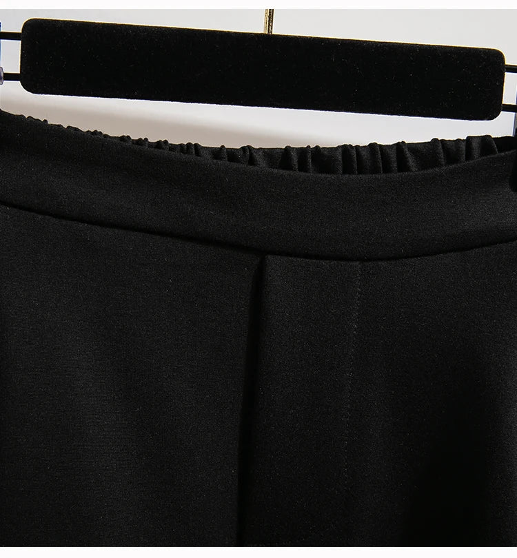 Women's Plus Size High Waist Pants – Autumn Winter