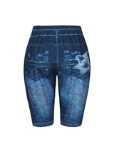 Women's 3-Piece Denim Style Shorts