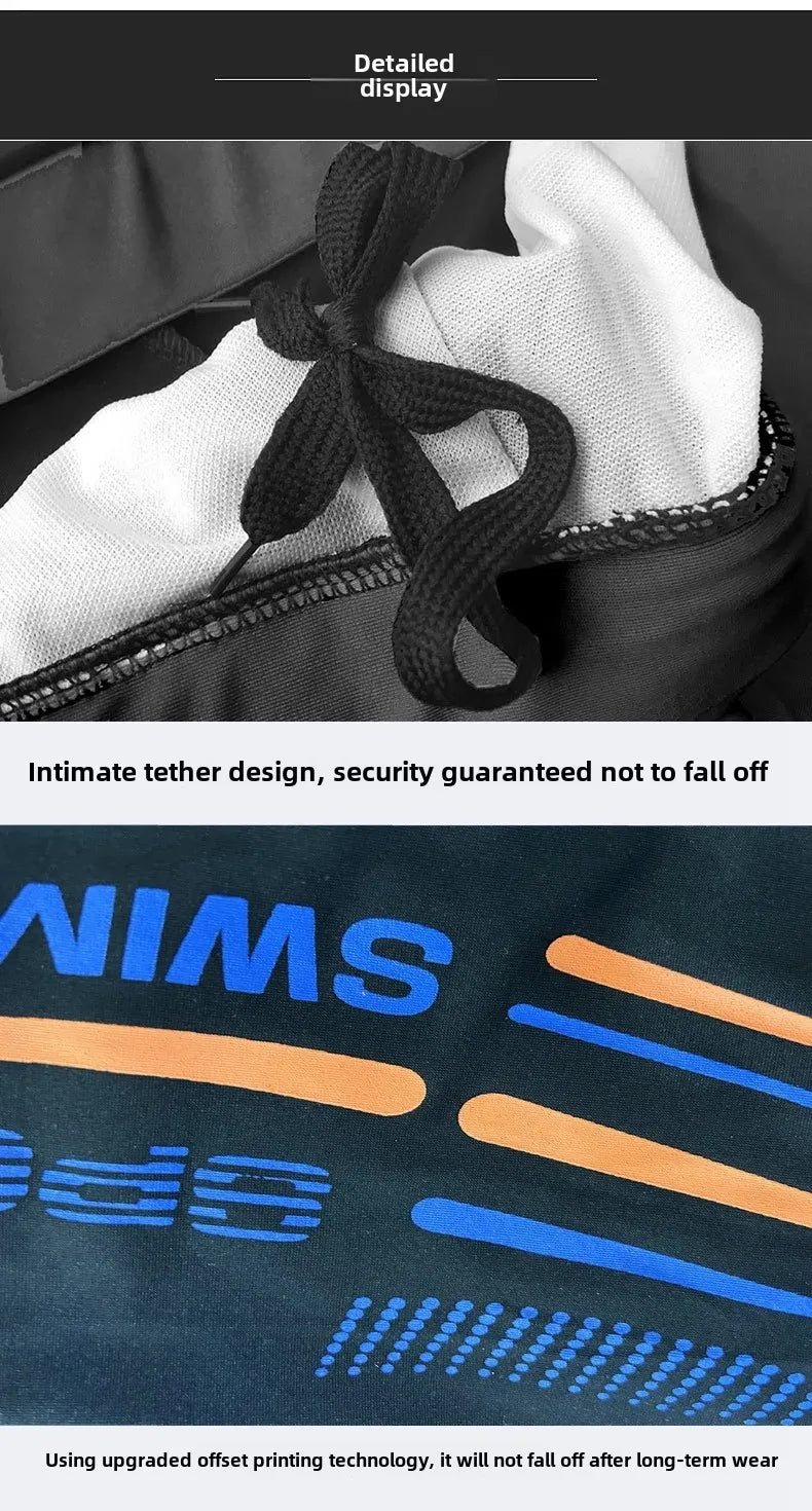 Men’s Plus Size Five-Point Swim Shorts