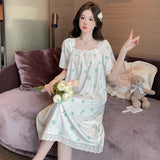 Women 5XL Cotton Sleep Dress
