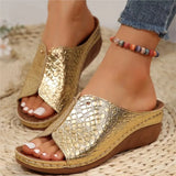 Women Huarache Wedge Sandals Summer Slides