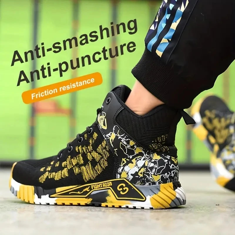 Men High Top Work Safety Boots