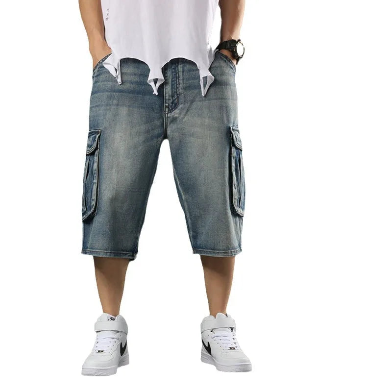 Men's Plus Size Denim Shorts 2025