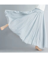 Women Linen Maxi Skirt