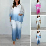 Women Chiffon Gradient Pants Set