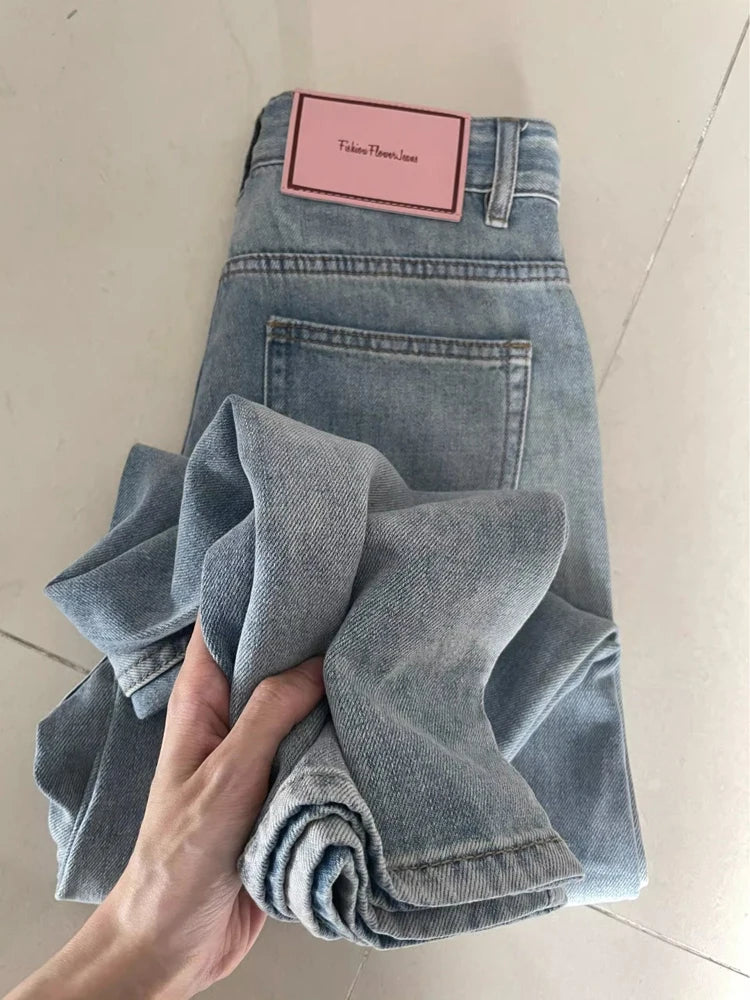 LowRise Luxe™ – Wide Leg Y2K Baggy Denim Trousers (Trendy, Relaxed & Streetwear-Inspired)