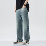 Men Retro Straight Jeans