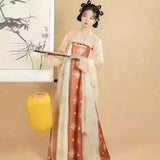 Elegant Hanfu traditional dress for women, perfect as a party outfit, showcasing a blend of style and cultural heritage.