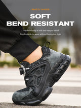 Women Safety Shoes Reflective Steel Toe Sneakers