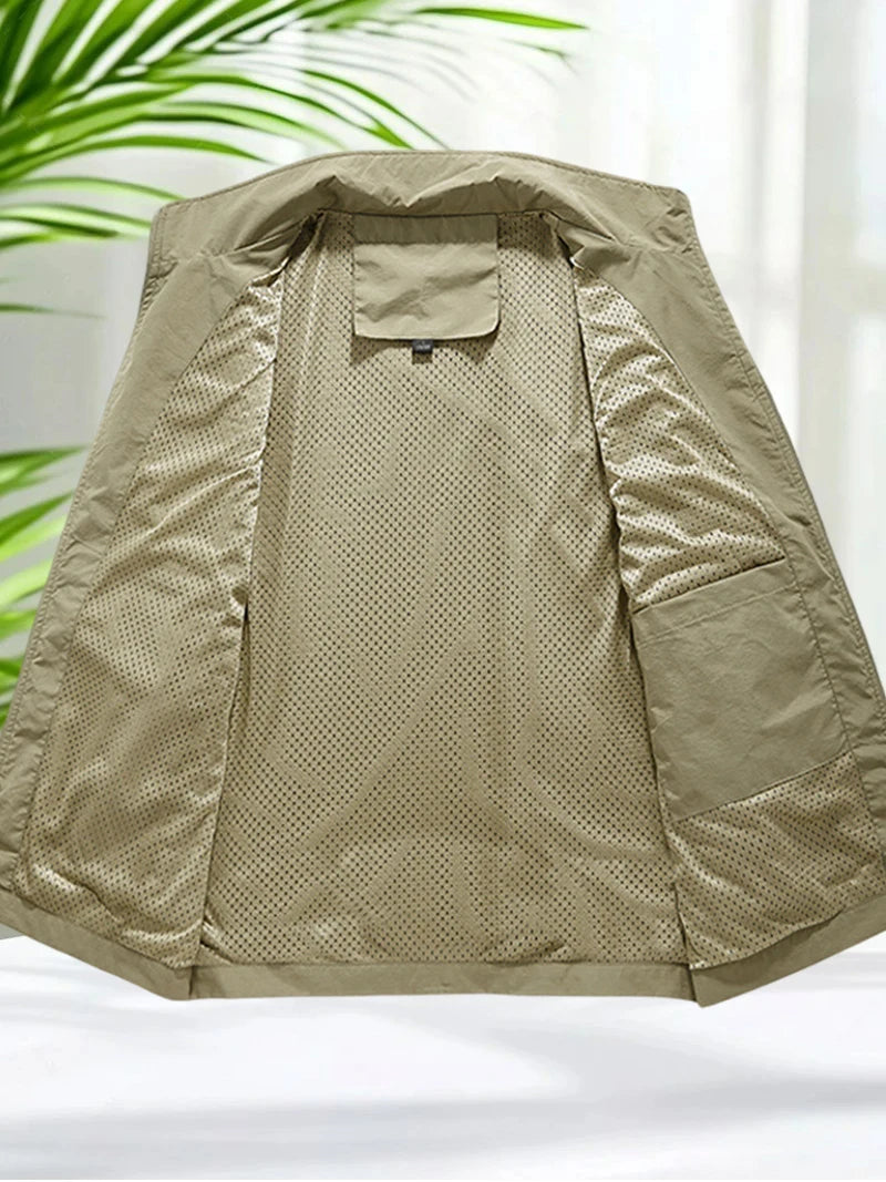 Men's Plus Size Summer Vest Jacket 2025