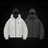 Men Balaclava Zip Hoodie Jacket
