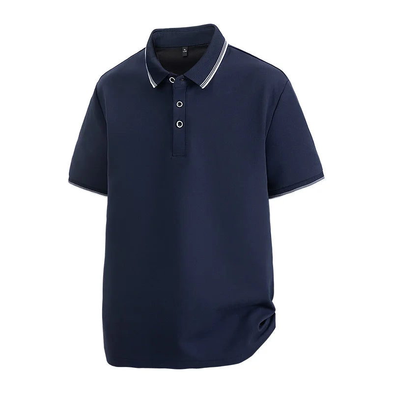 Men Oversize Cotton Golf Polo Shirt