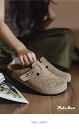 Women Breathable Illustration Mules – Thick Bottom Summer Sandals