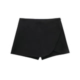 Women Asymmetrical Skort Shorts