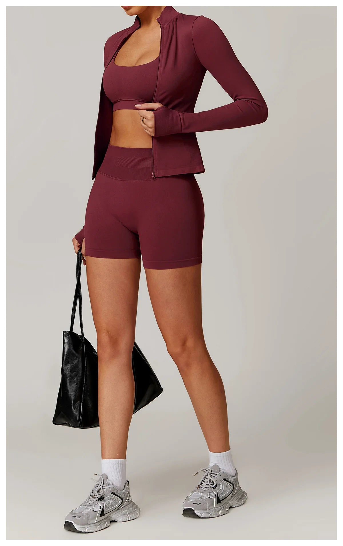 Seamless Women's Long Sleeve Yoga Jacket – Windproof Running Sports Top