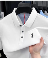 Men Cotton Embroidered Polo Shirt