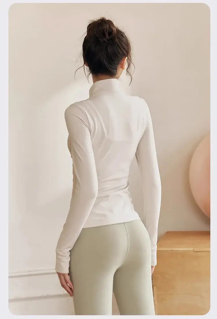 Women Long Sleeve Yoga Jacket