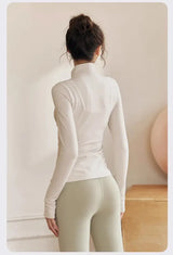 Women Long Sleeve Yoga Jacket