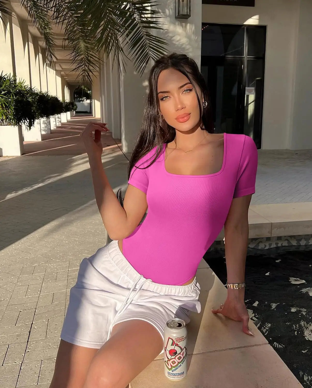 Red Corset Bodysuit Women – Elegant Long Sleeve