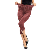 Women Knee-Length Capri Jeans