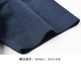 Men Short Sleeve Wool Polo Knit