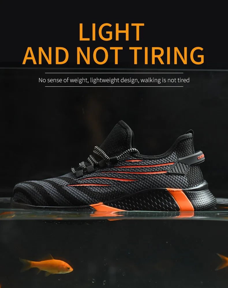 Men Lightweight Indestructible Work Boots