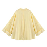 Women Striped Oversize Shirt Blouse