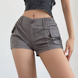 Women's High Waist Cotton Shorts