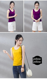 Women Cotton Halter Tank Top