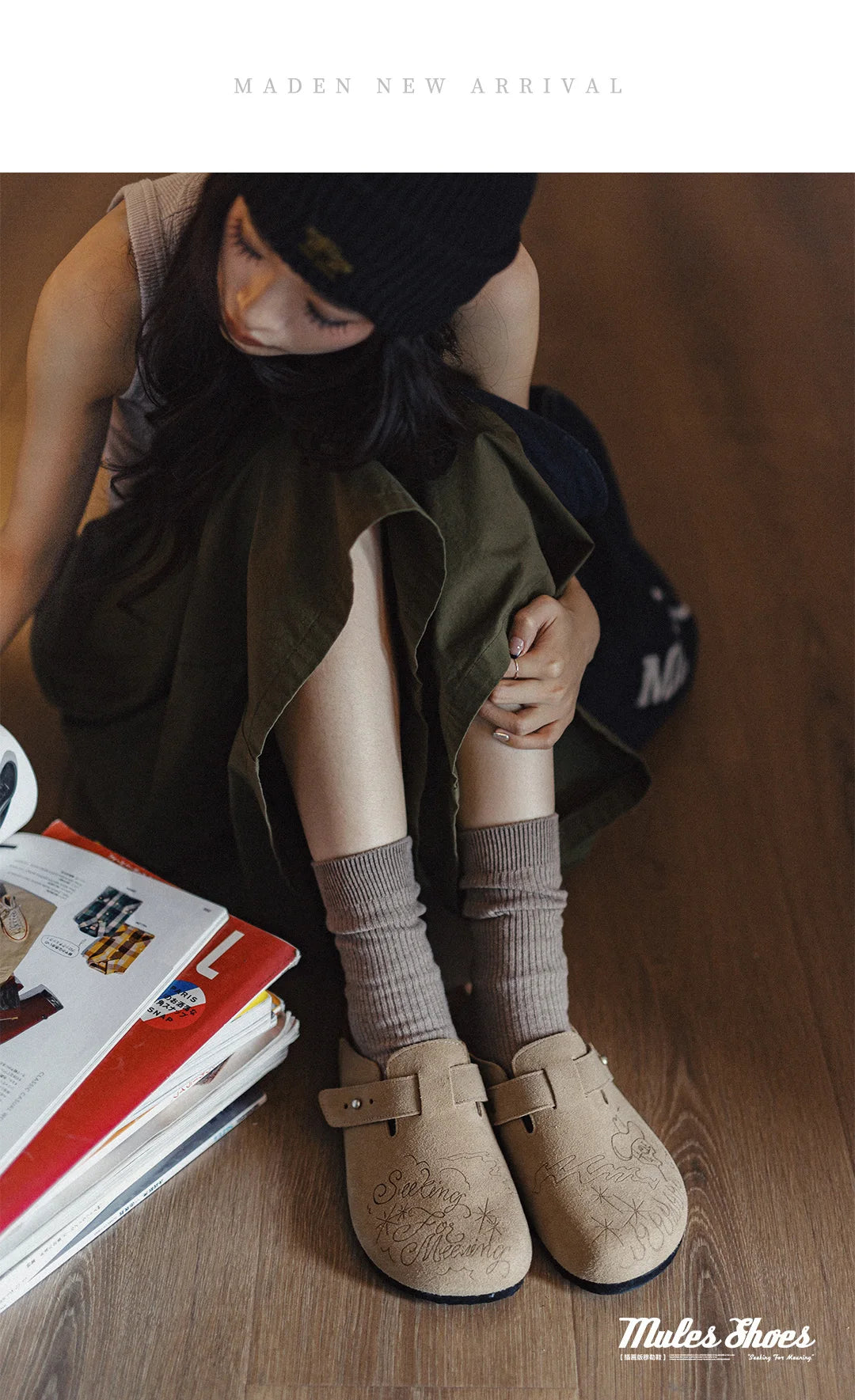 Women Breathable Illustration Mules – Thick Bottom Summer Sandals