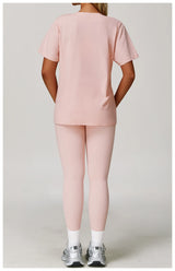 Loose Fit Yoga Tee - Breathable & Quick Dry