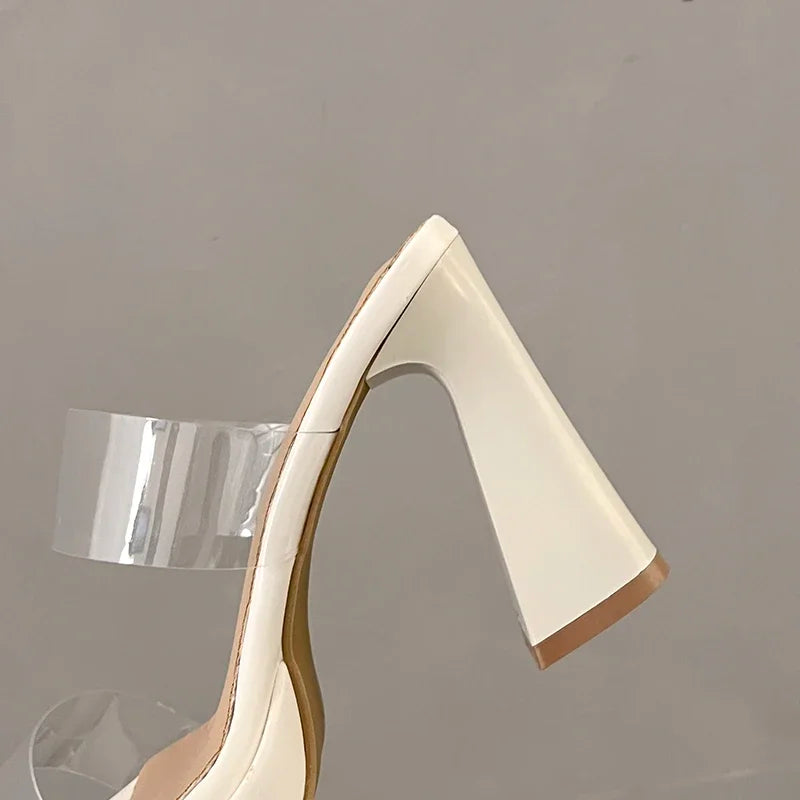 Clear Open Toe Platform Mules – Summer 2025