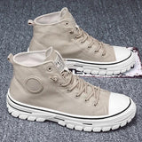Men’s High-Top Skateboarding Canvas Shoes