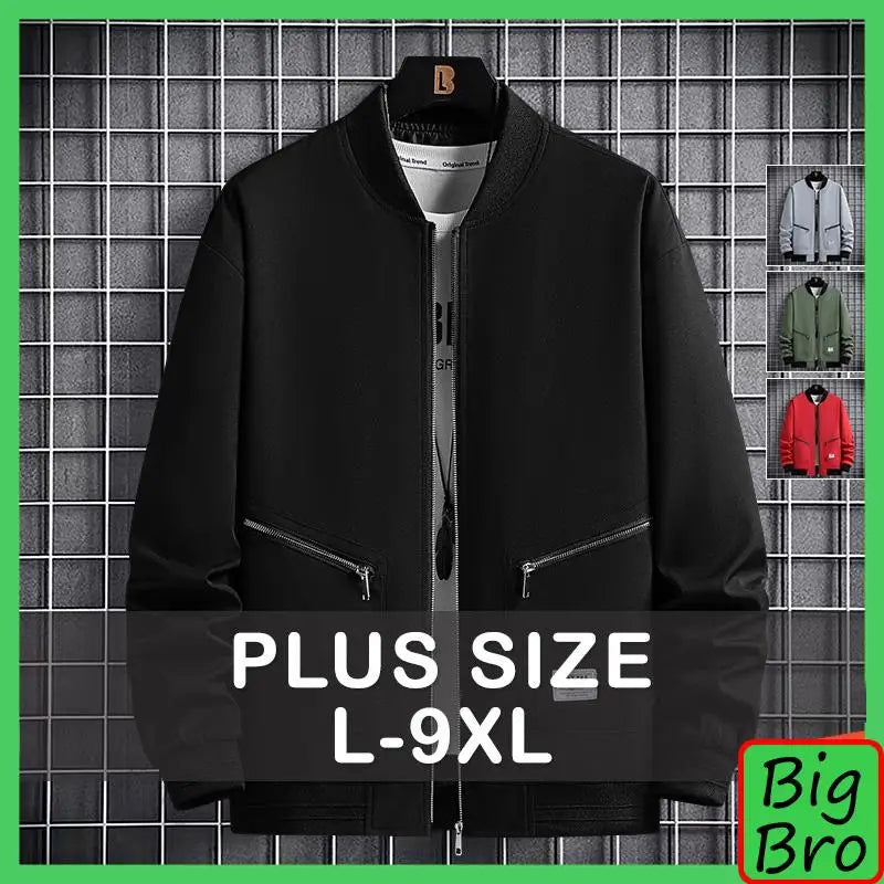 Men's Plus Size Bomber Jacket Winter