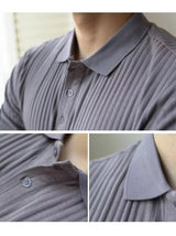 Men Stripe Polo Shirt