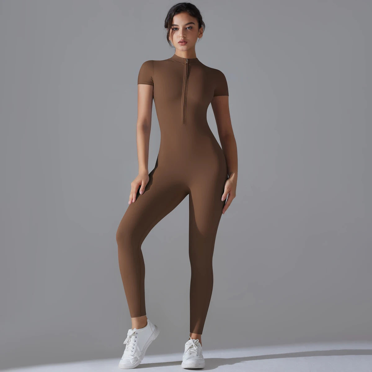 Women's Breathable Sports Yoga Bodysuit – Quick Dry Fitness Jumpsuit