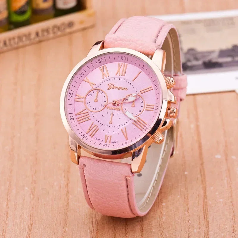 Women’s Leather Dress Watch