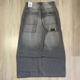 Y2K Multi-Pocket Washed Wide Leg Jeans for Women