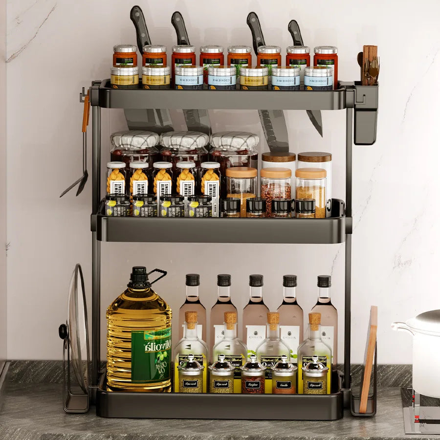 Multi-Purpose Kitchen Spice Organizer Rack